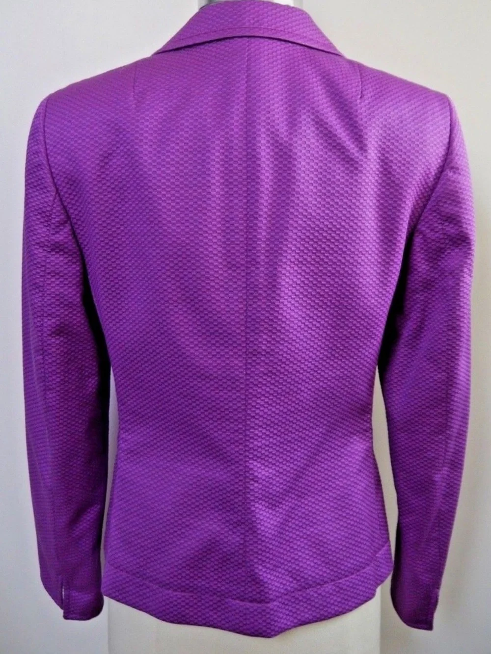 AKRIS PUNTO Textured Cotton Blazer Jacket 10